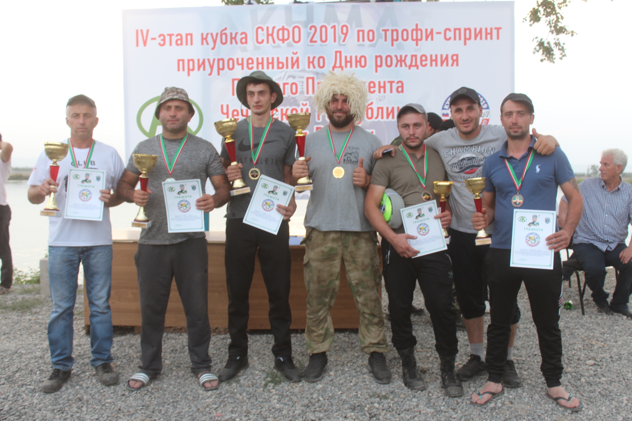В станице Ассиновской Чеченской Республики прошел 4-й этап Кубка СКФО по трофи-спринту